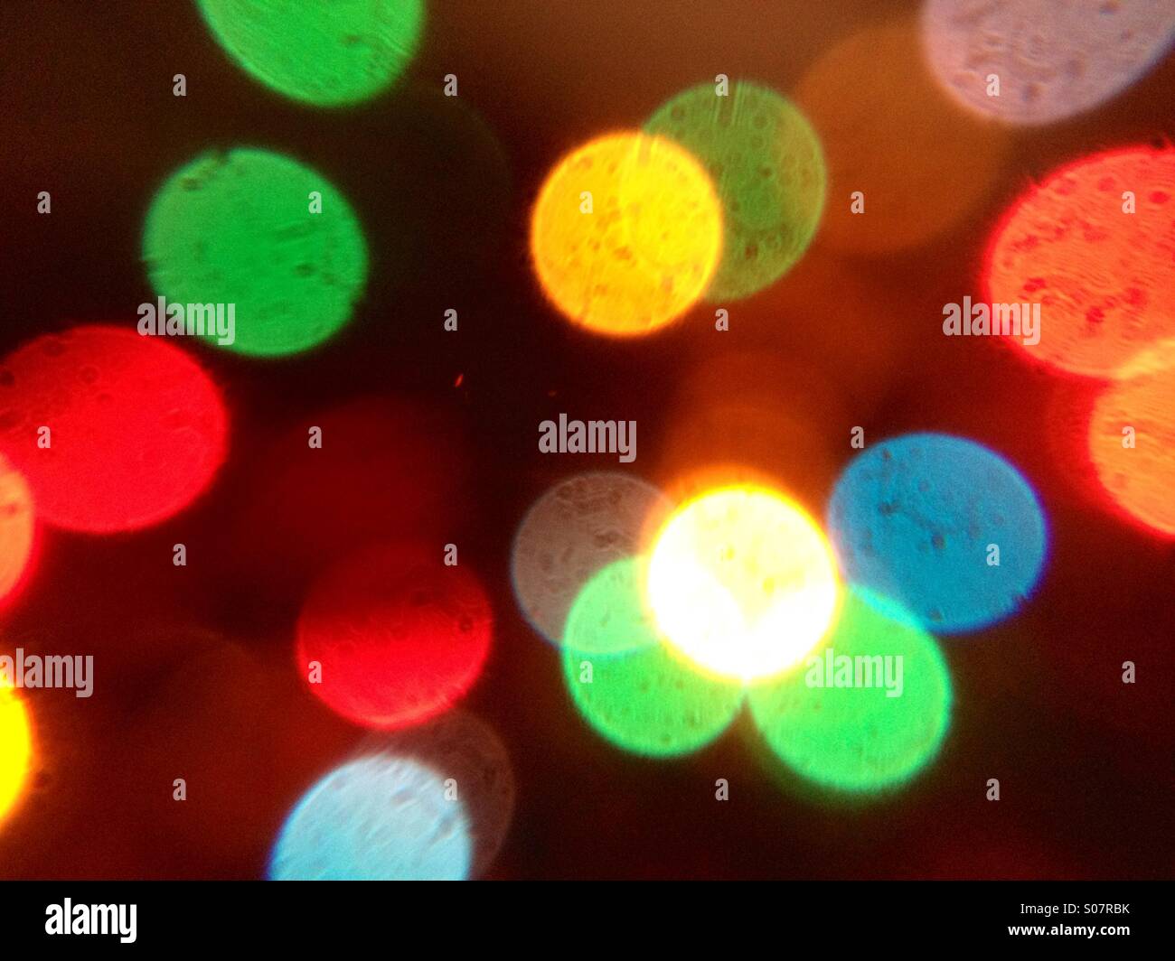 Christmas tree lights Stock Photo - Alamy