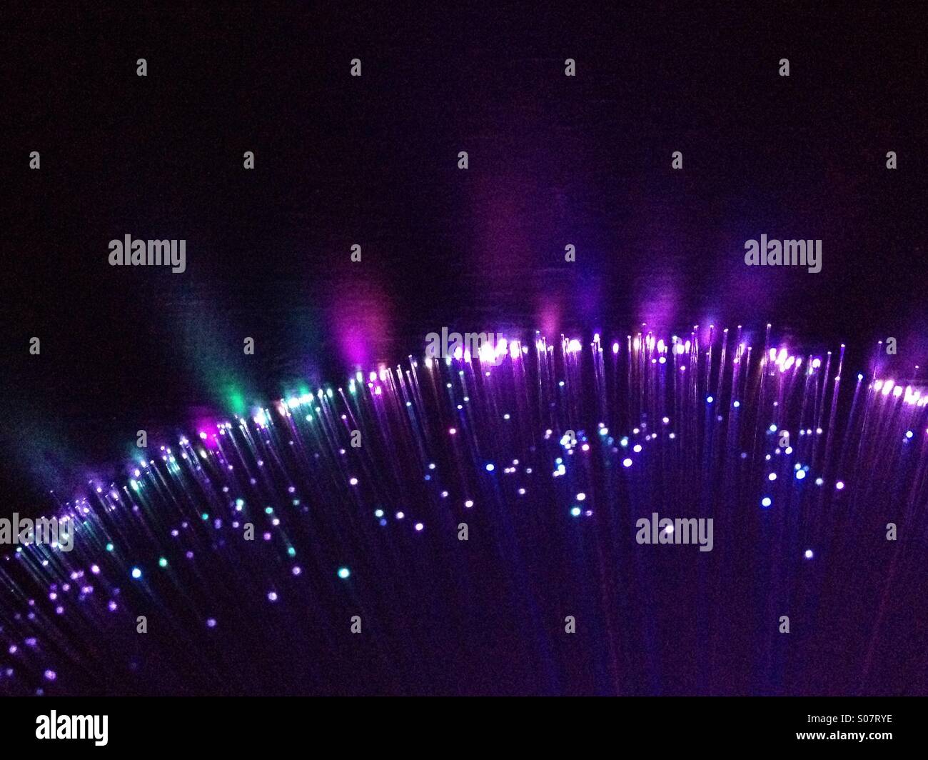 Fibre optic lights Stock Photo Alamy