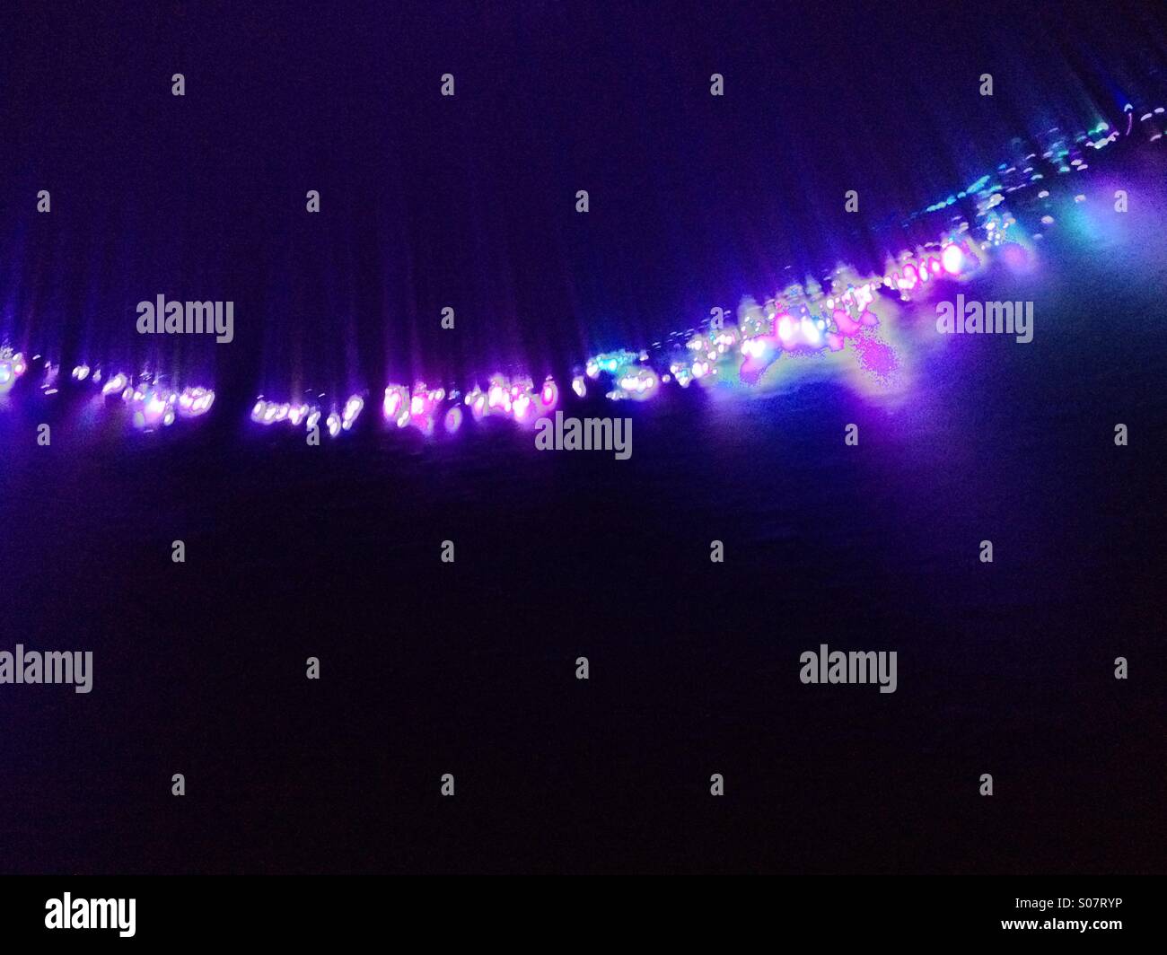 Fibre optic lights - Smartphone Captured Stock Image