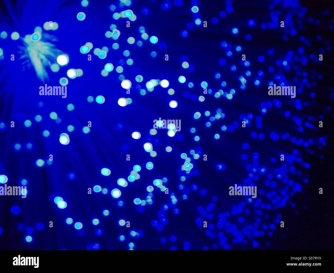 Fibre optic lights - Smartphone Captured Stock Image