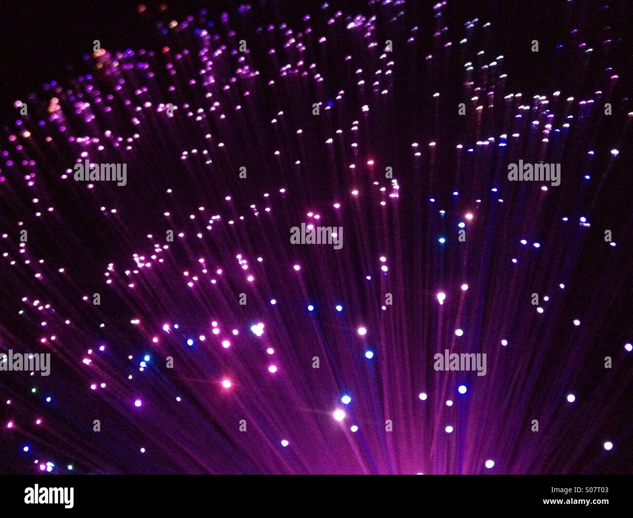 Fibre optic lights Stock Photo Alamy