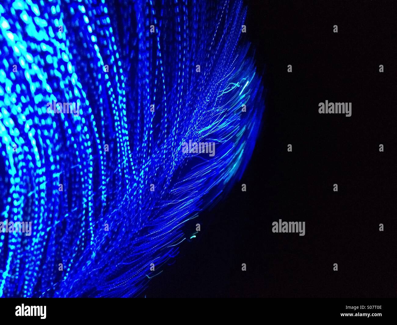 Fibre optic lights - Smartphone Captured Stock Image