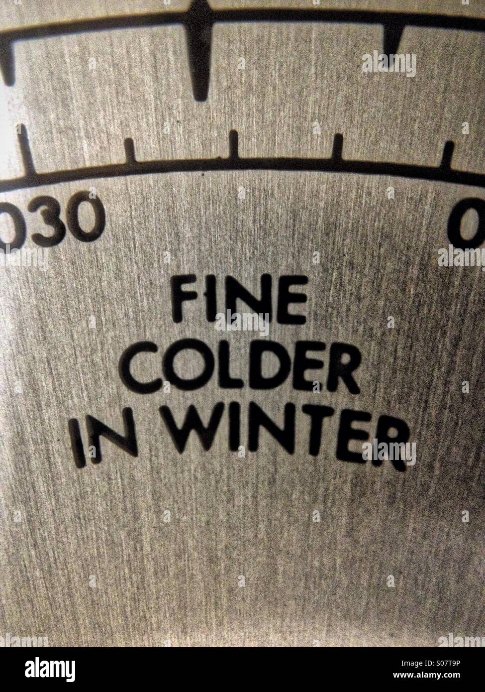 Barometer reading - Smartphone Captured Stock Image