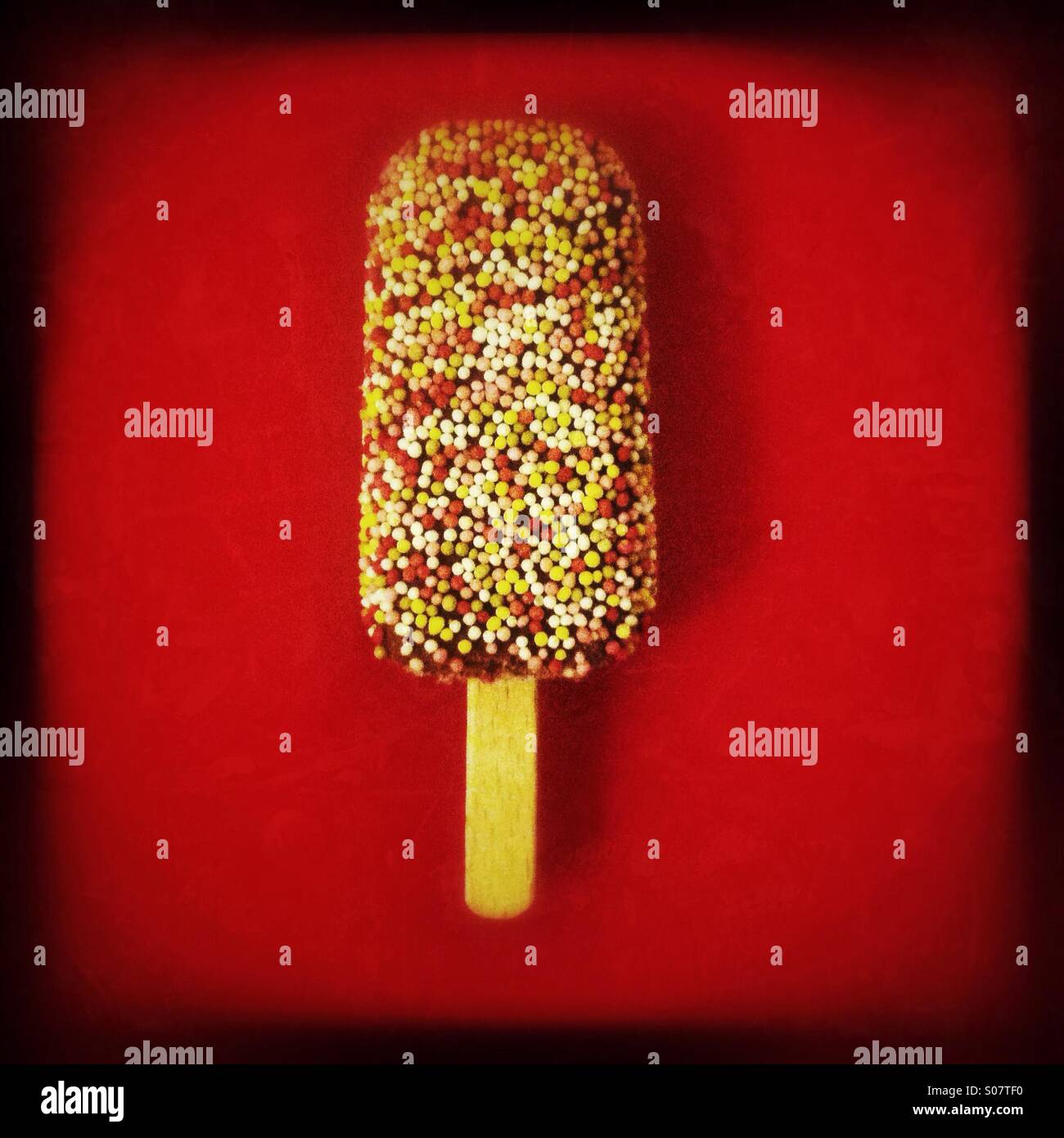 Frozen ice cream ice pop - Smartphone Captured Stock Image