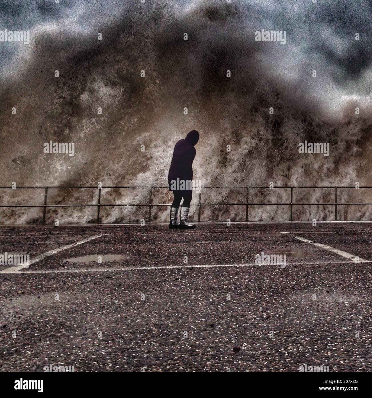 Angry sea - Smartphone Captured Stock Image