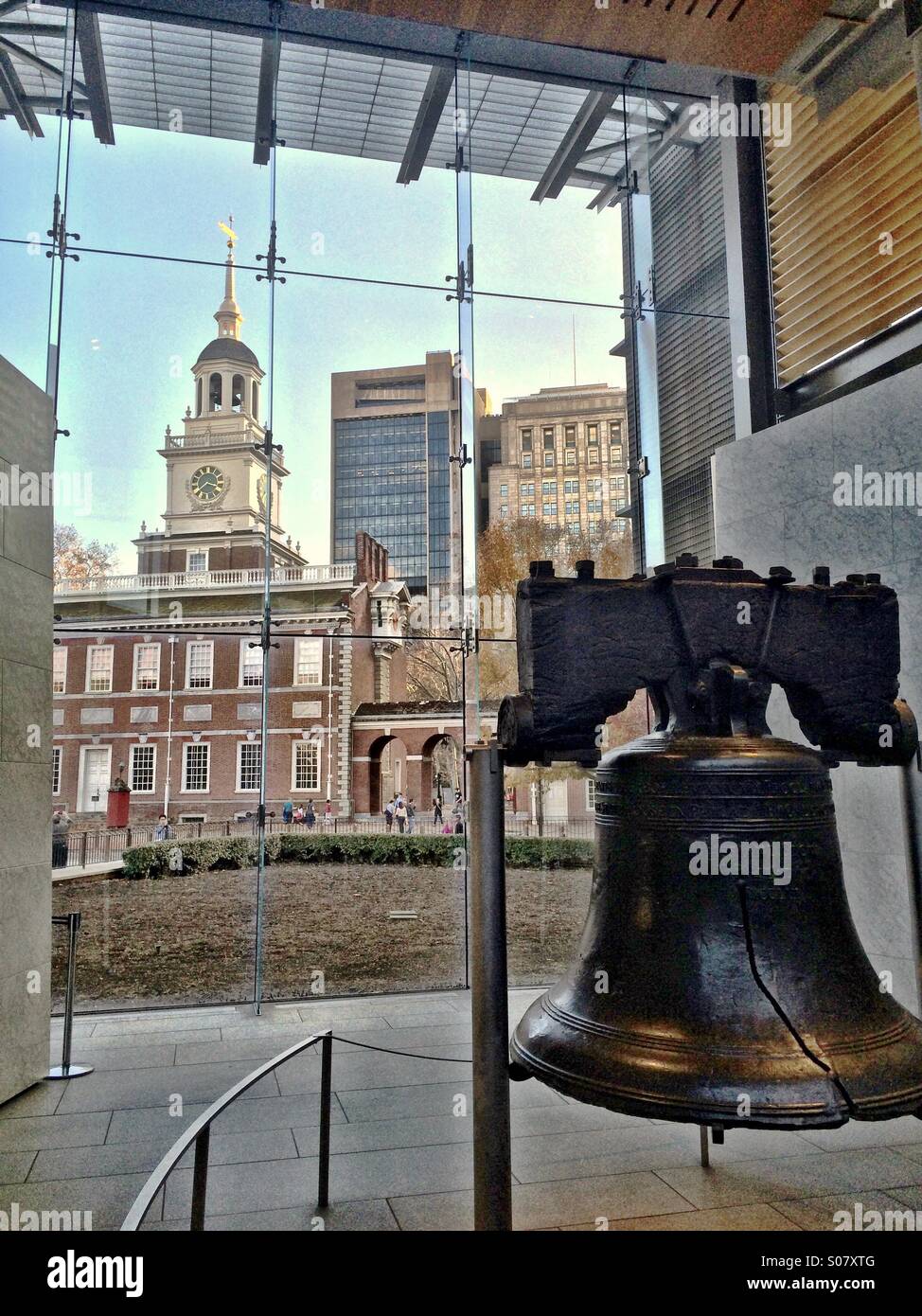 Liberty Bell , Independence Hall, Philadelphia, Pennsylvania Stock Photo