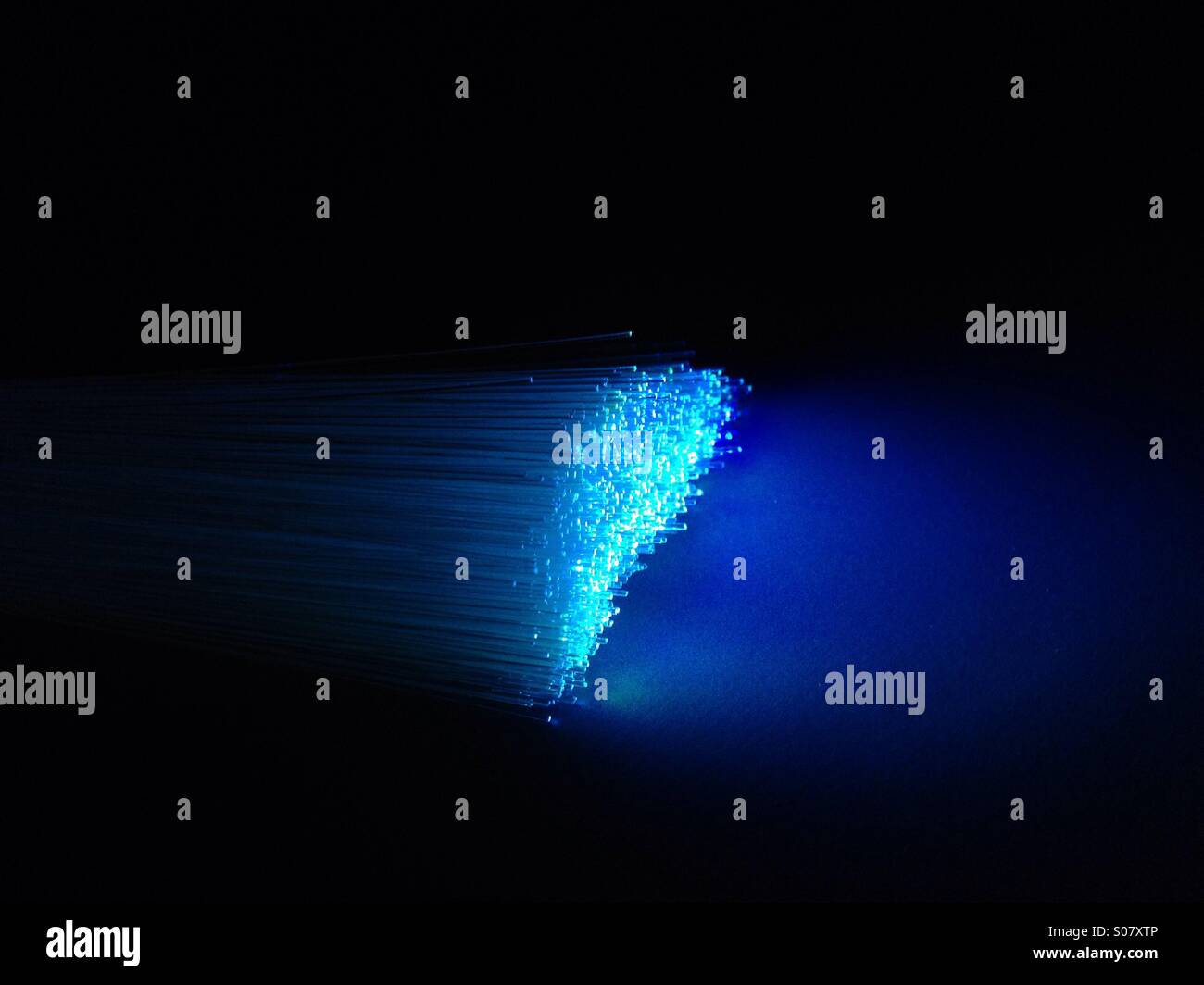 Fibre optic lights Stock Photo Alamy