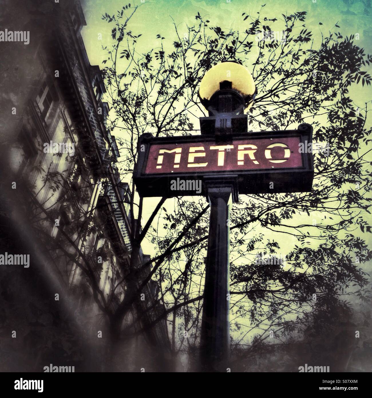 Subway station in Paris, France. - Smartphone Captured Stock Image