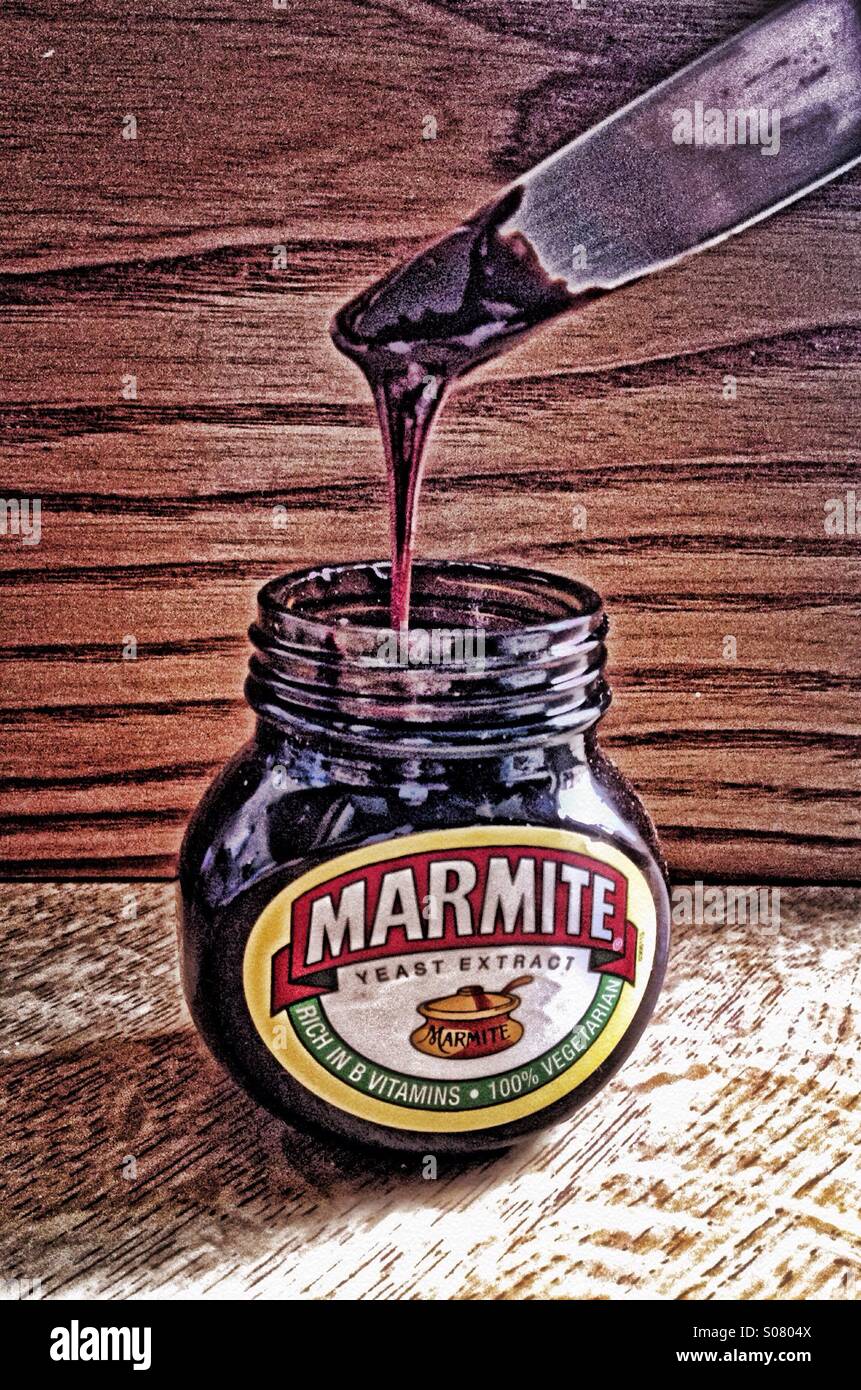 Jar of marmite - Smartphone Captured Stock Image
