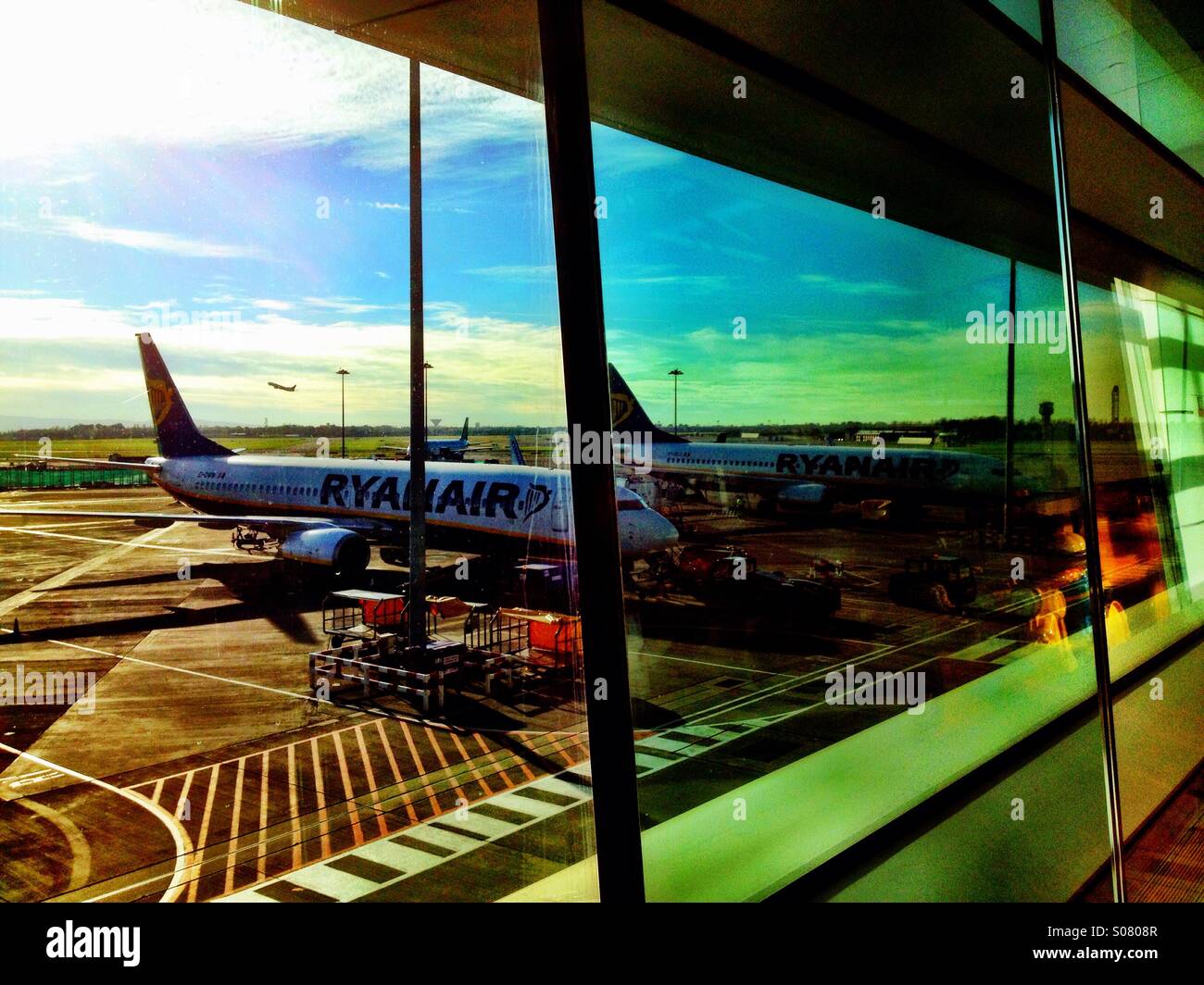 Dublin Airport Terminal One Stock Photo Alamy