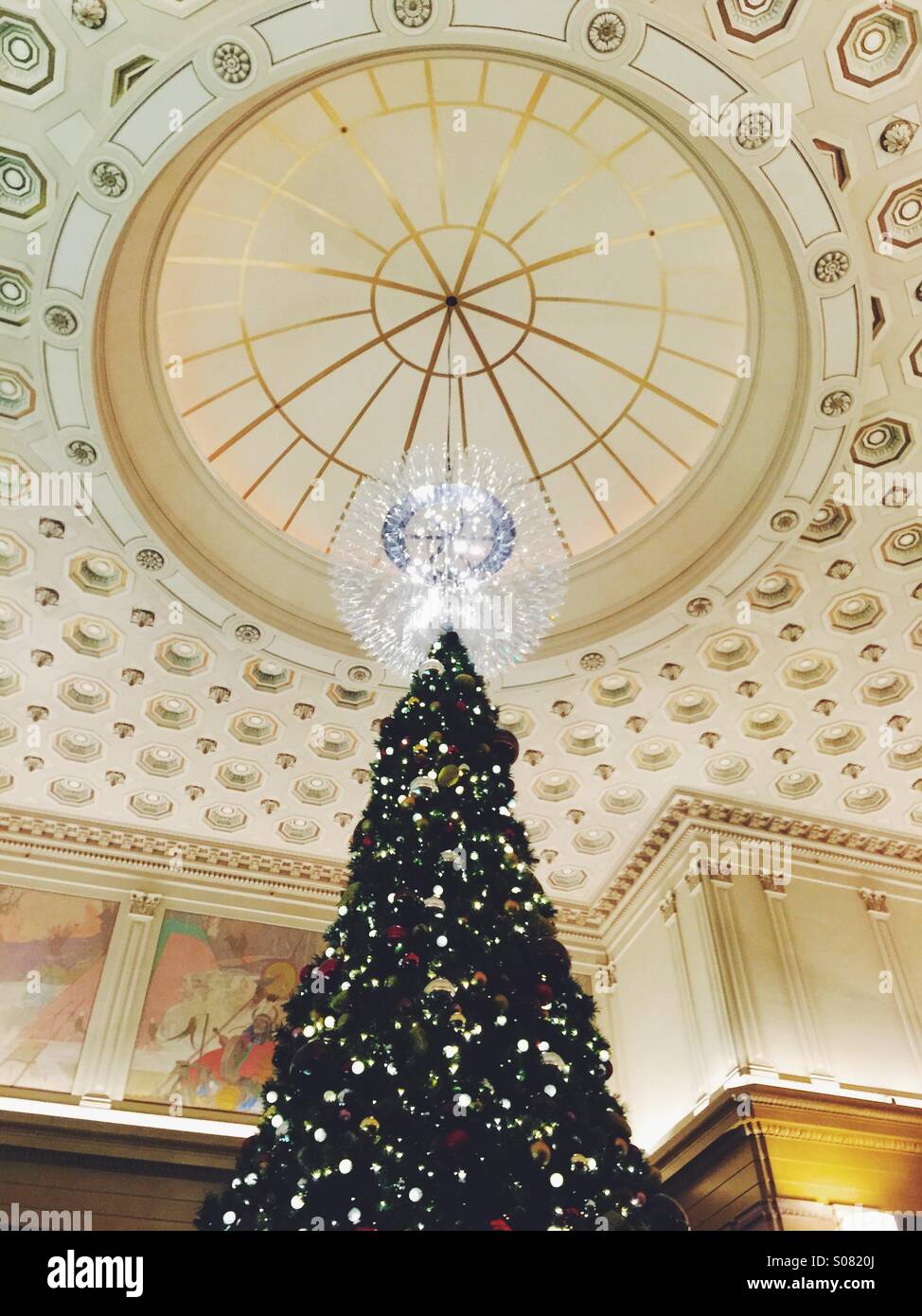 Christmas tree top - Smartphone Captured Stock Image