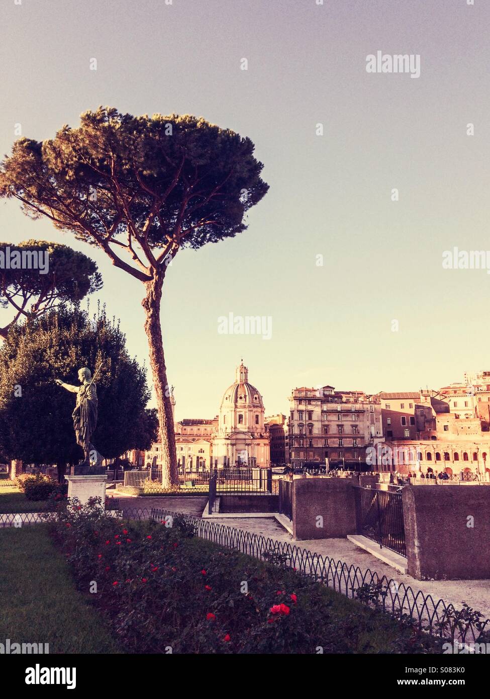 Trajan's Forum,Rome, Italy - Smartphone Captured Stock Image