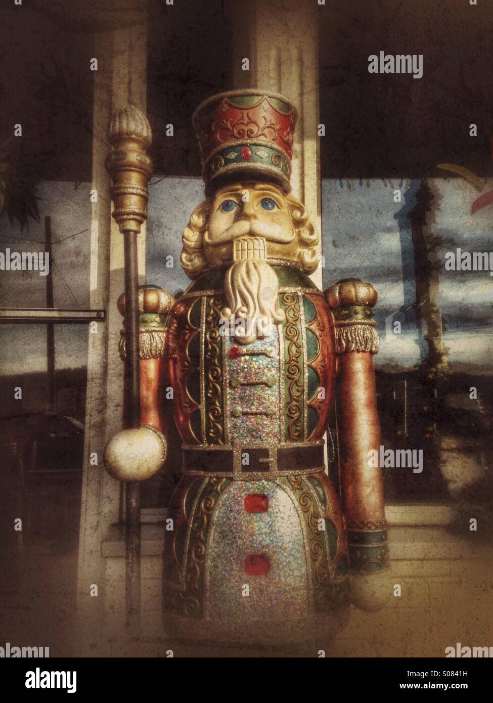 A Christmas sentinel. - Smartphone Captured Stock Image