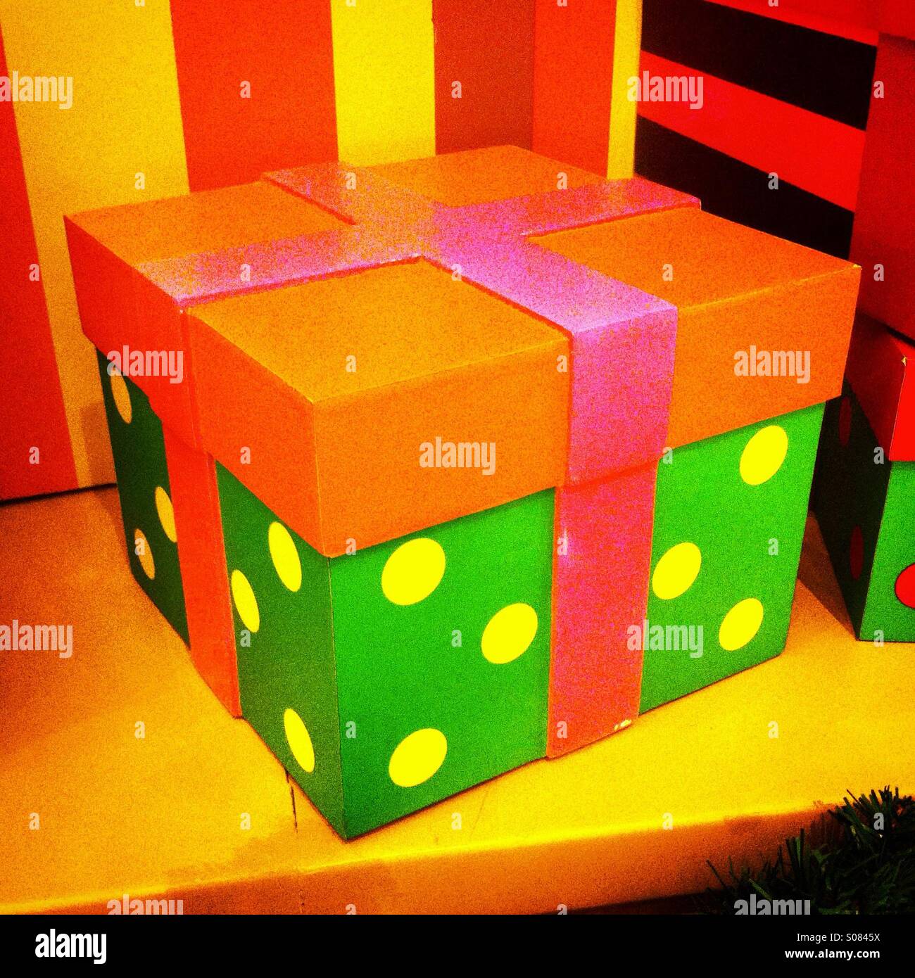 Colorful present box - Smartphone Captured Stock Image