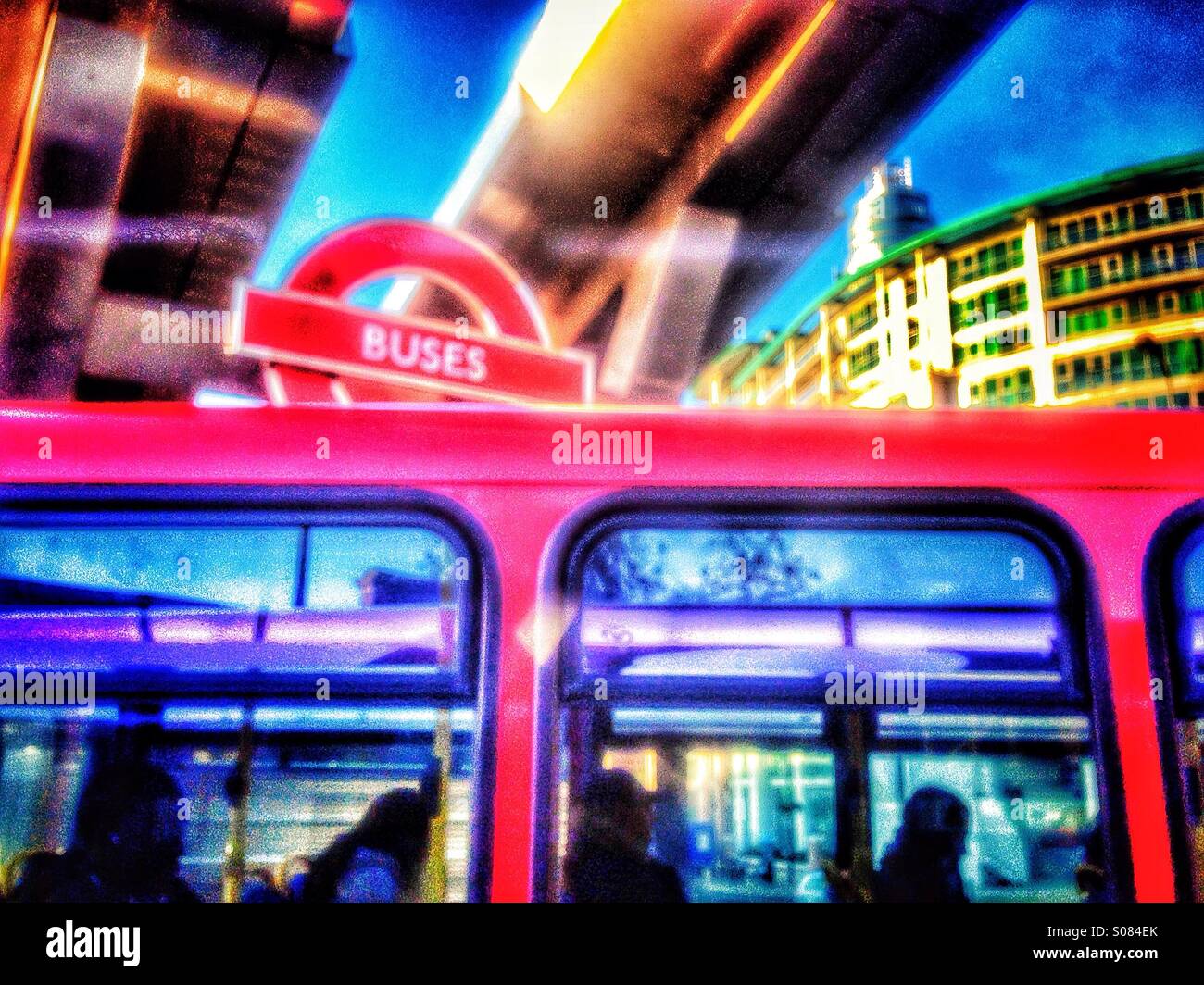 Vauxhall bus station - Smartphone Captured Stock Image