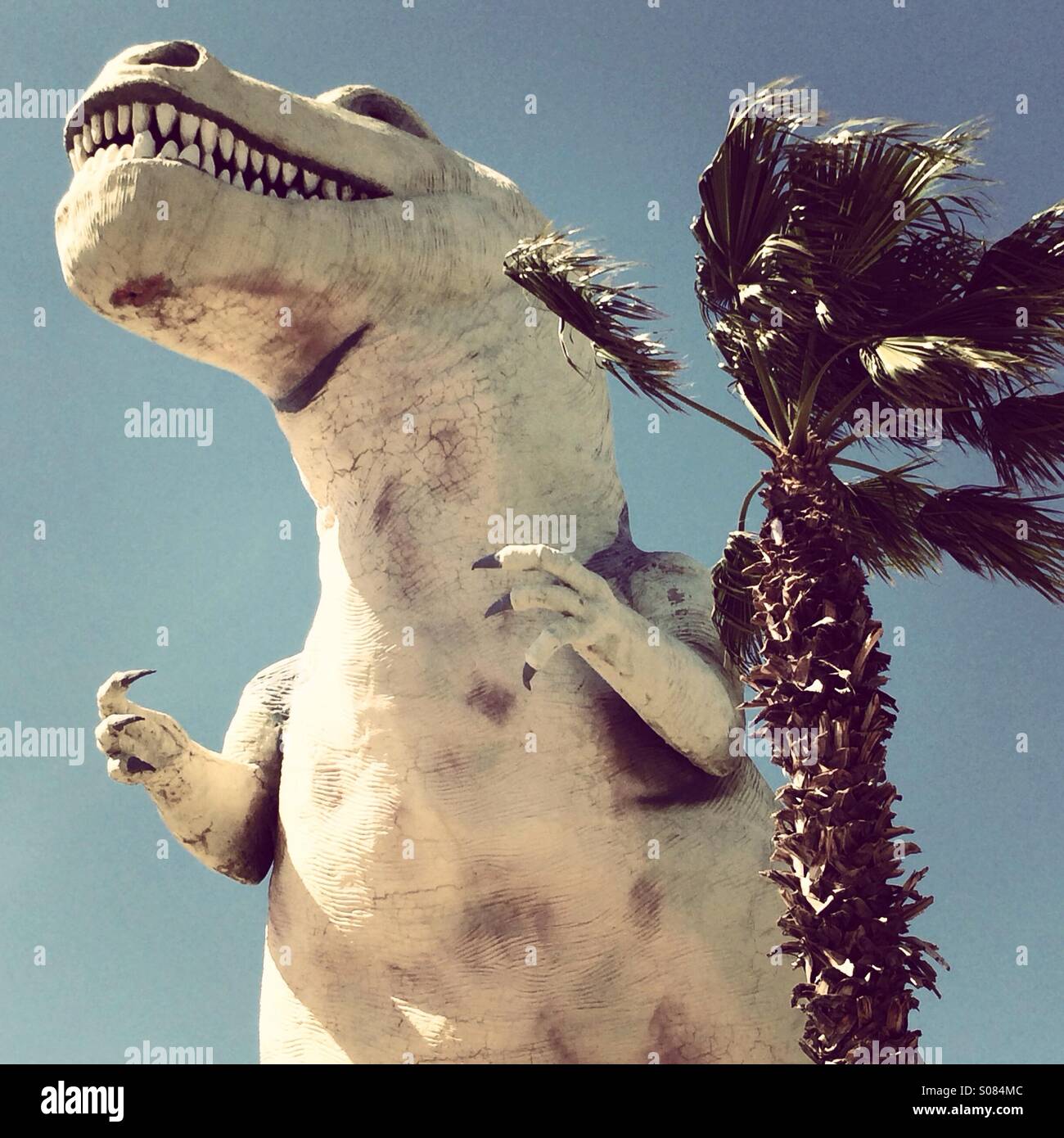 Dinosaur statue in Cabazon, California Stock Photo Alamy