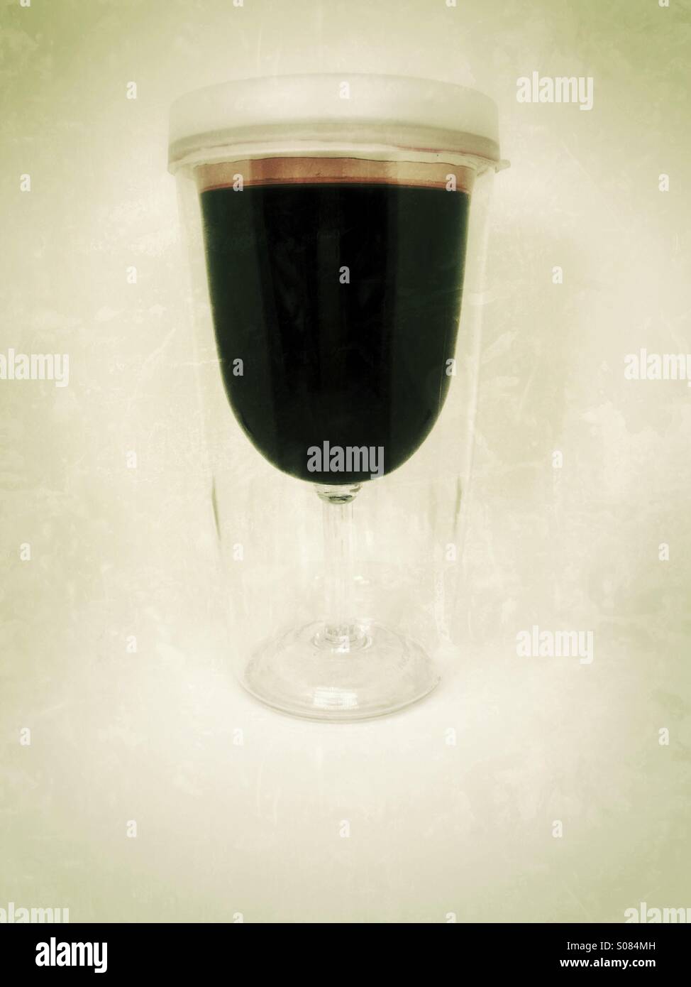A travel wine glass with a lid Stock Photo Alamy