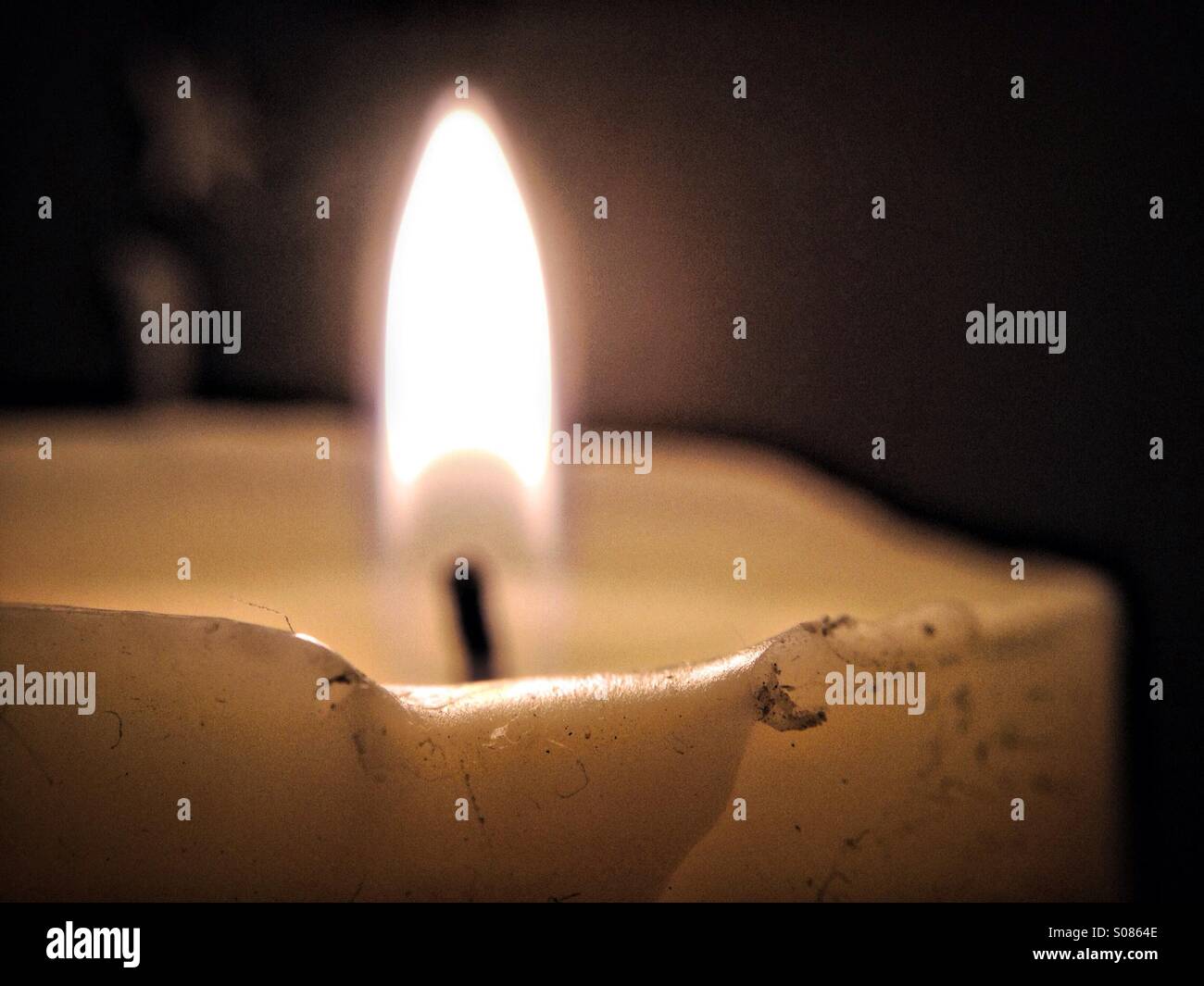 Candle light - Smartphone Captured Stock Image