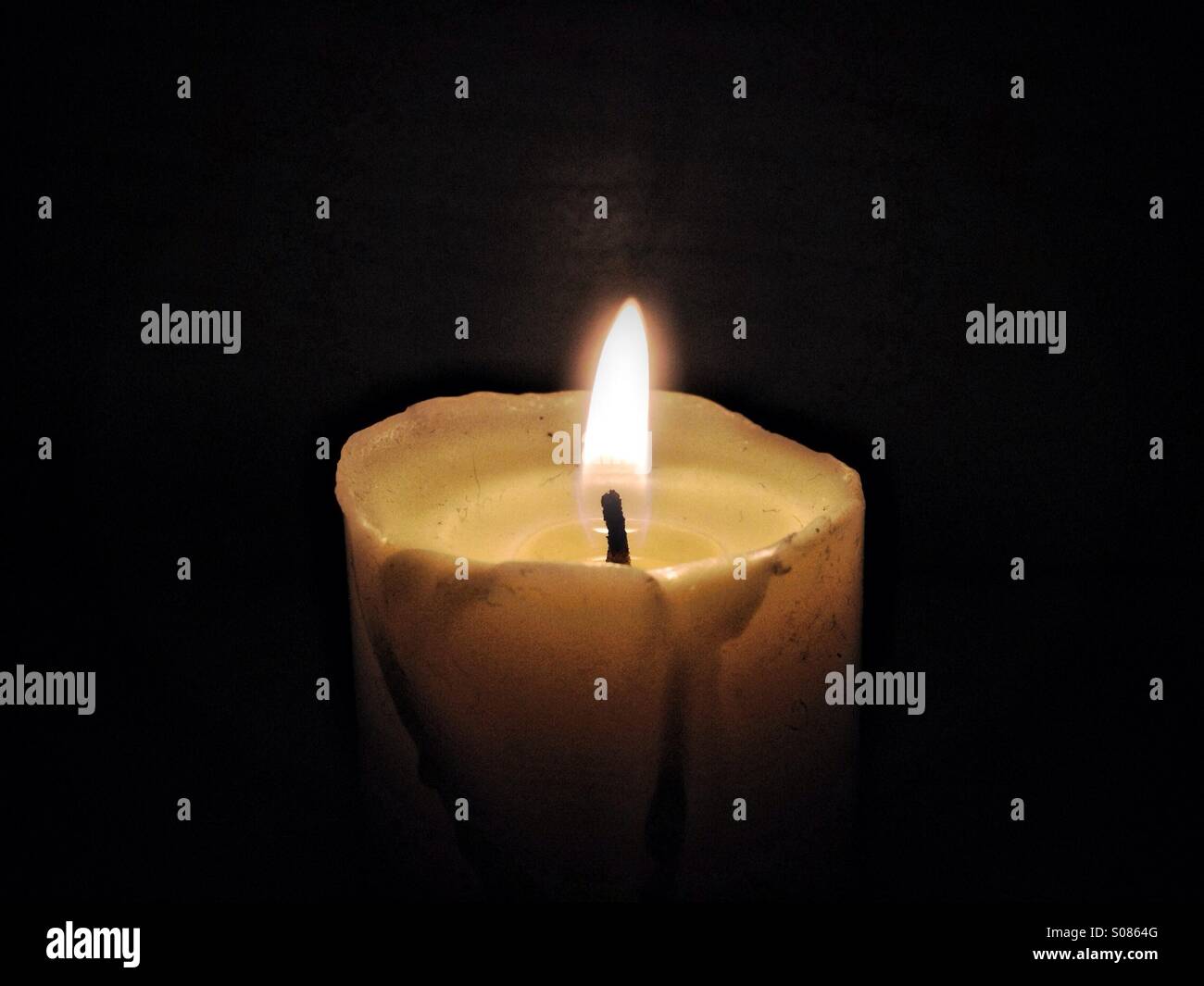 Candle light - Smartphone Captured Stock Image