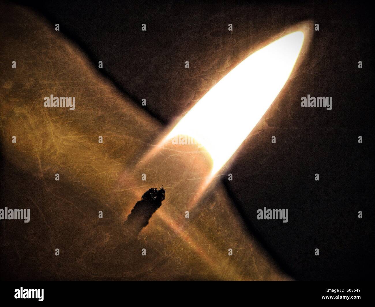 Candle light - Smartphone Captured Stock Image