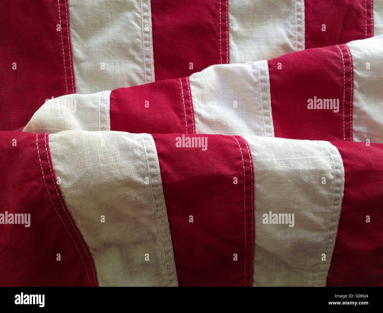 Stripes of USA flag - Smartphone Captured Stock Image