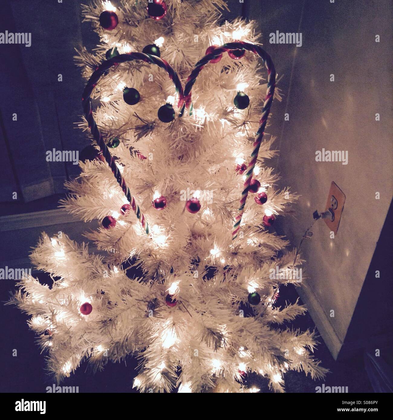 Christmas Lights, Too Bright Stock Photo Alamy