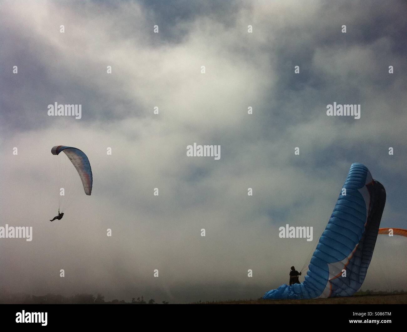 Off into the wild blue yonder. - Smartphone Captured Stock Image