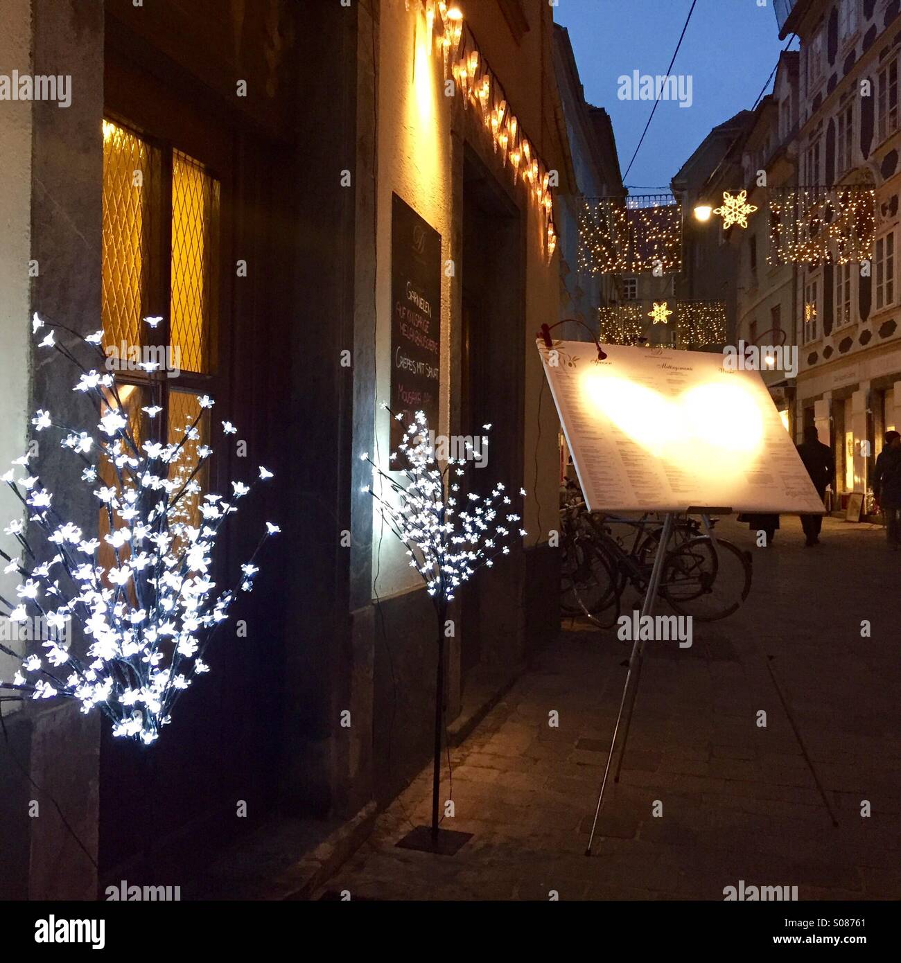 Festive season, Graz AT - Smartphone Captured Stock Image