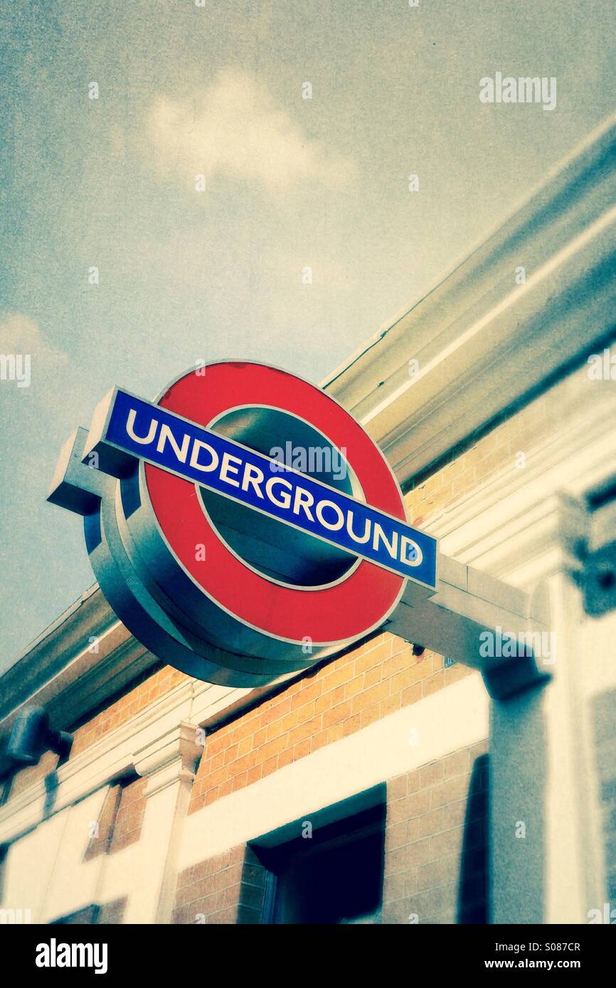 London Underground sign - Smartphone Captured Stock Image