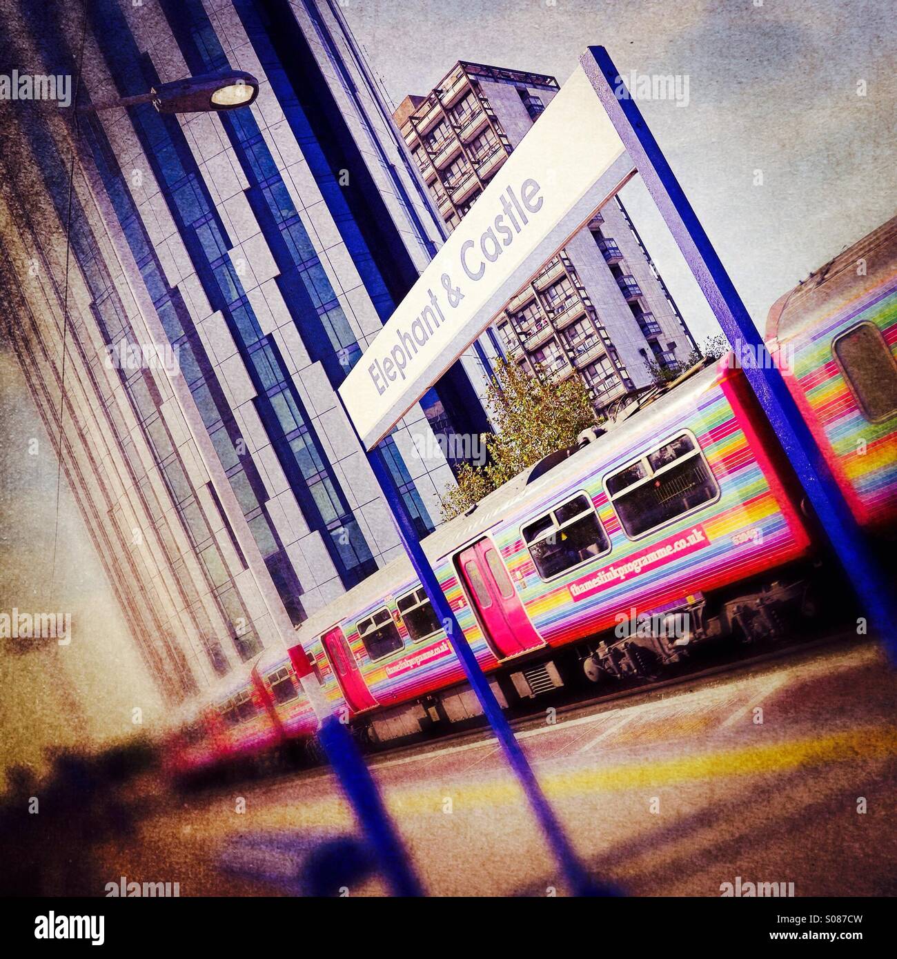 Elephant & Castle station London - Smartphone Captured Stock Image