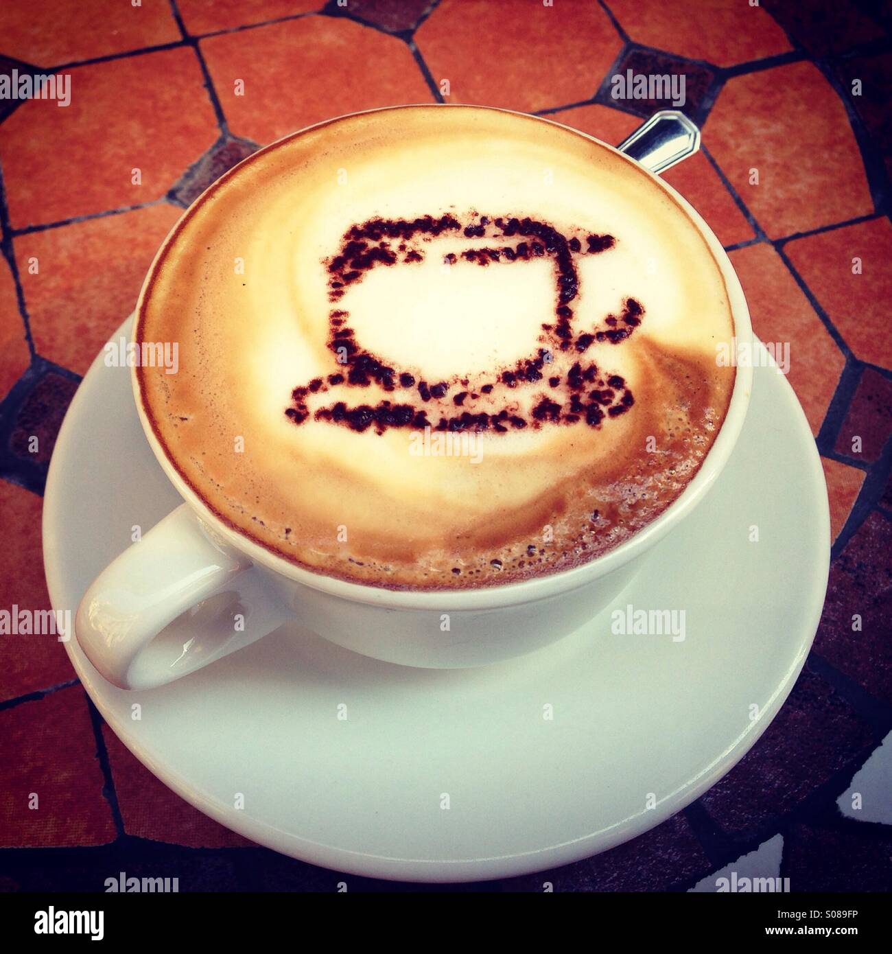 Cappuccino - Smartphone Captured Stock Image