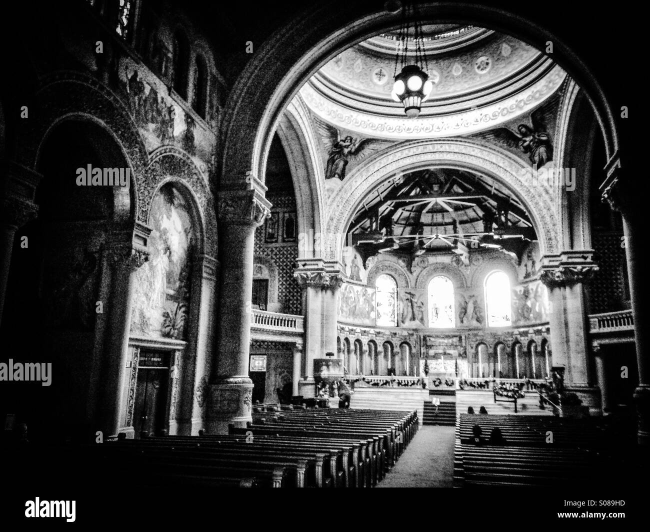 Interior of Stanford University Memorial Church, California, USA - Smartphone Captured Stock Image