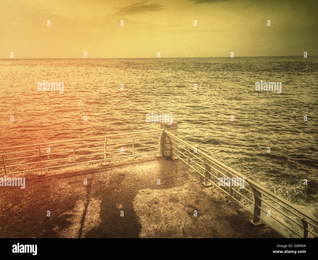 The Mediterranean Sea Beirut Lebanon - Smartphone Captured Stock Image