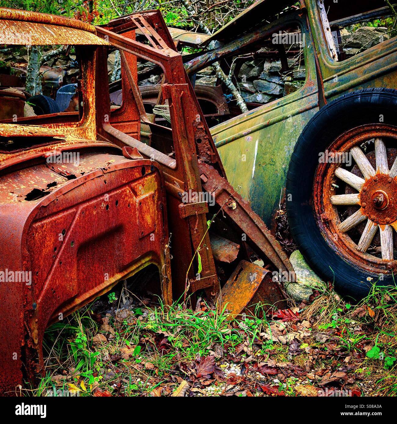 Wrecked autos hi-res stock photography and images - Alamy