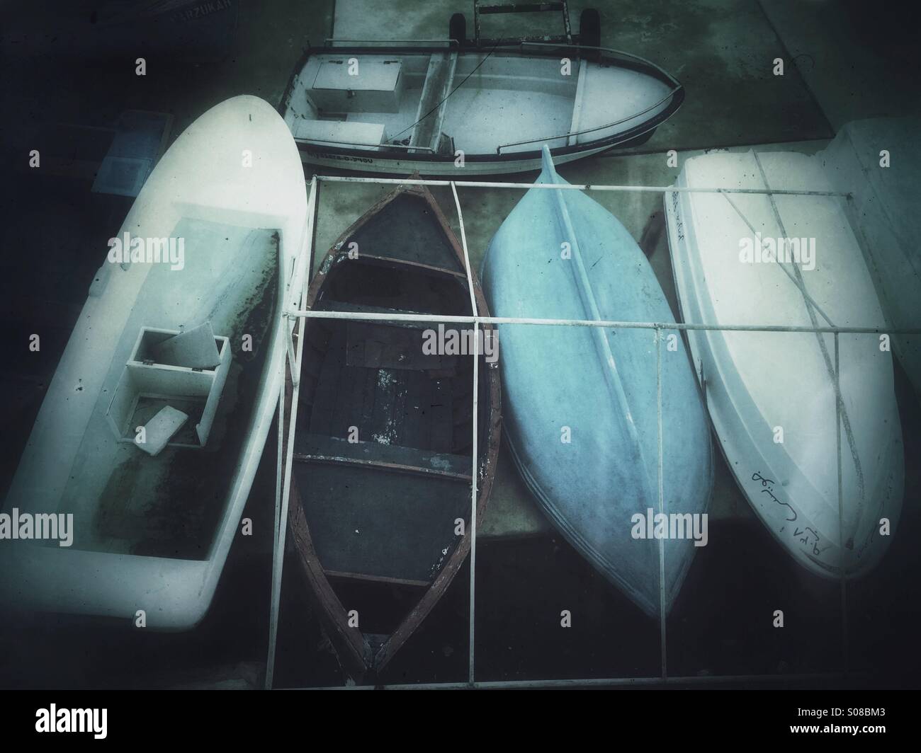 Fishing boats on the shore - Smartphone Captured Stock Image