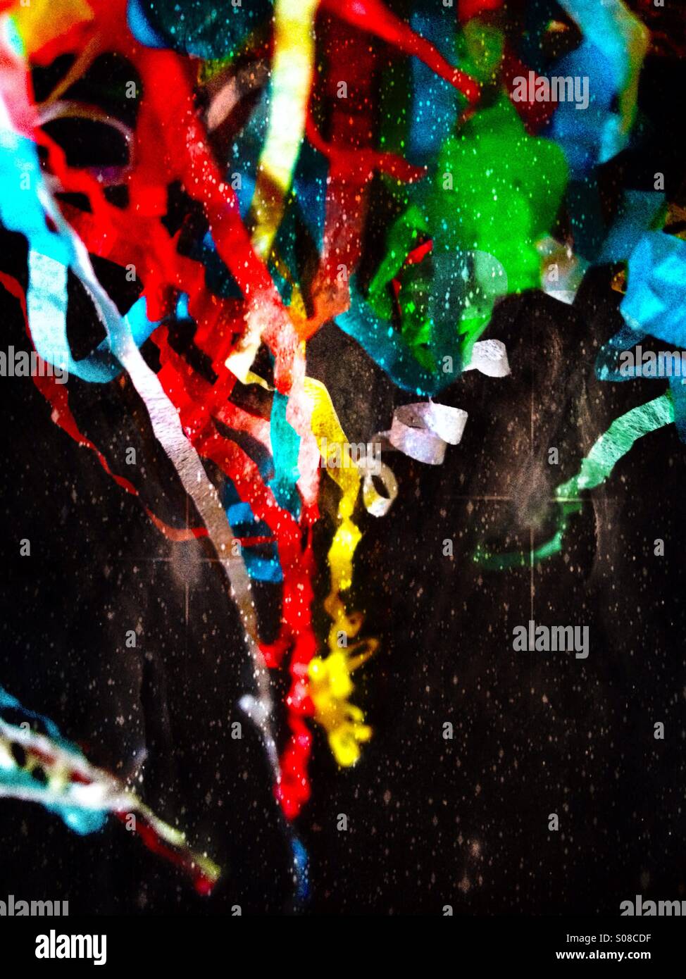 Colourful paper streamers Stock Photo - Alamy