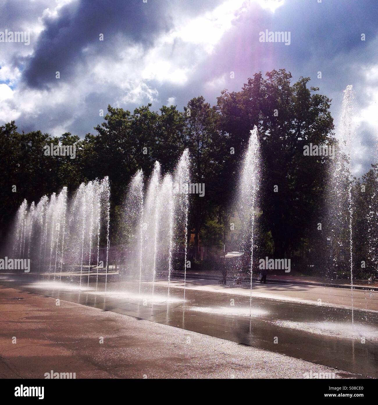 Fountains - Smartphone Captured Stock Image