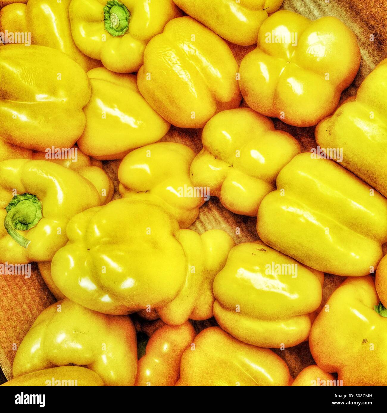Yellow peppers - Smartphone Captured Stock Image