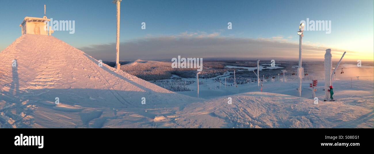 Ruka ski resort, Kuusamo, Finland - Smartphone Captured Stock Image