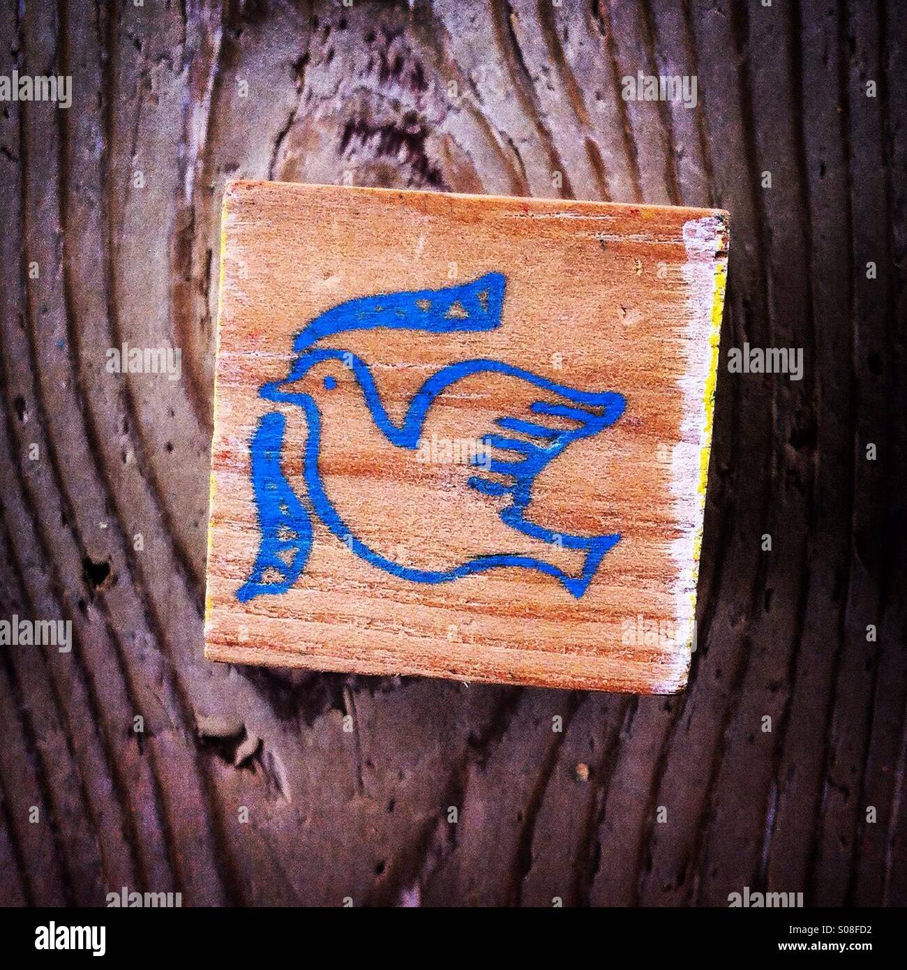 Peace symbol - Smartphone Captured Stock Image