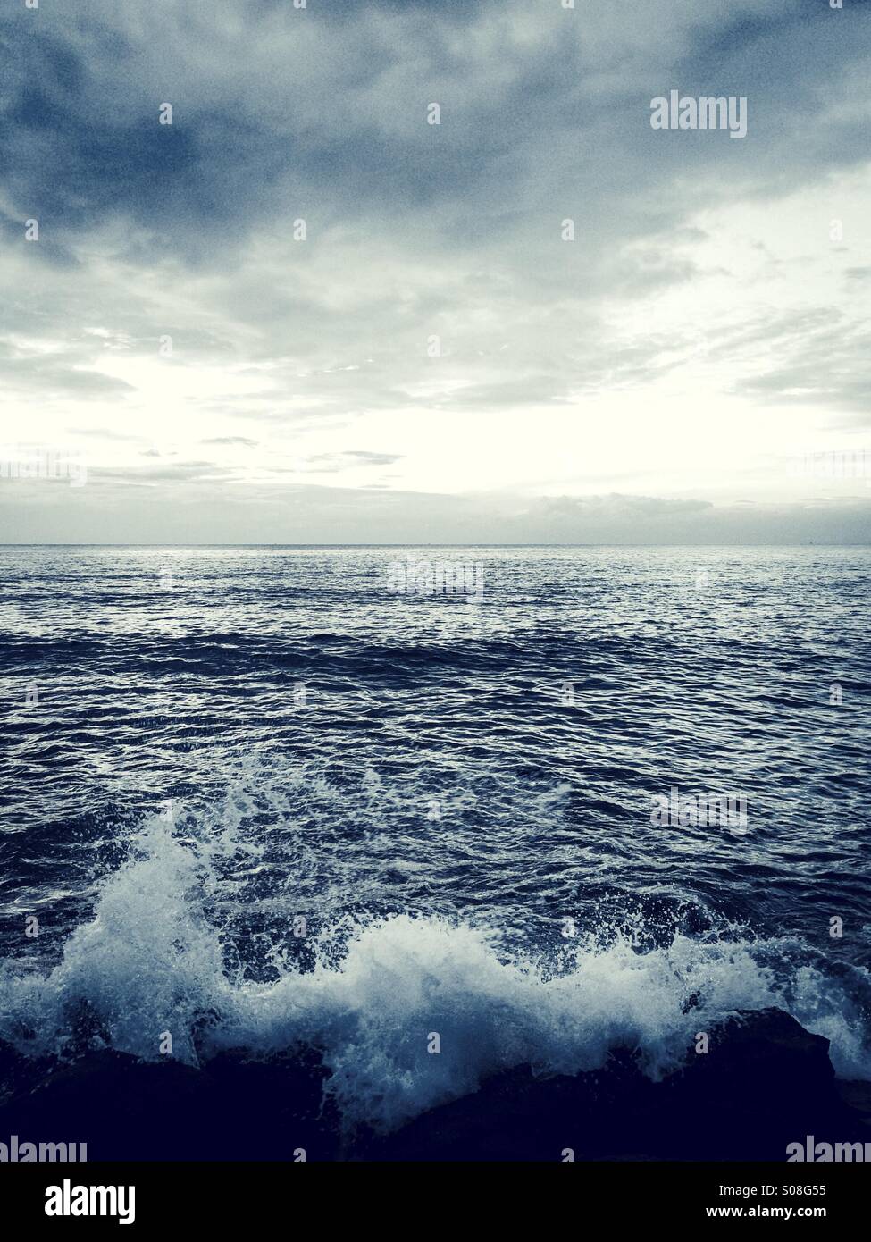 Sea, Cilento, Italy - Smartphone Captured Stock Image