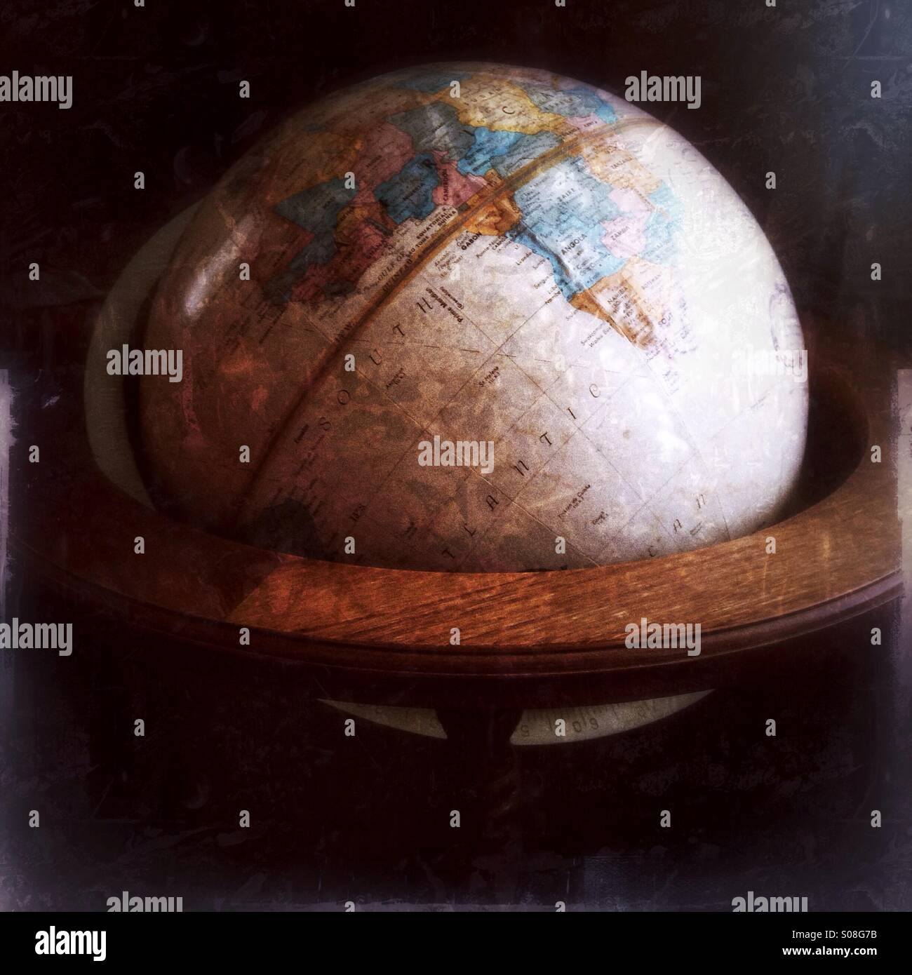 A globe of Earth. - Smartphone Captured Stock Image