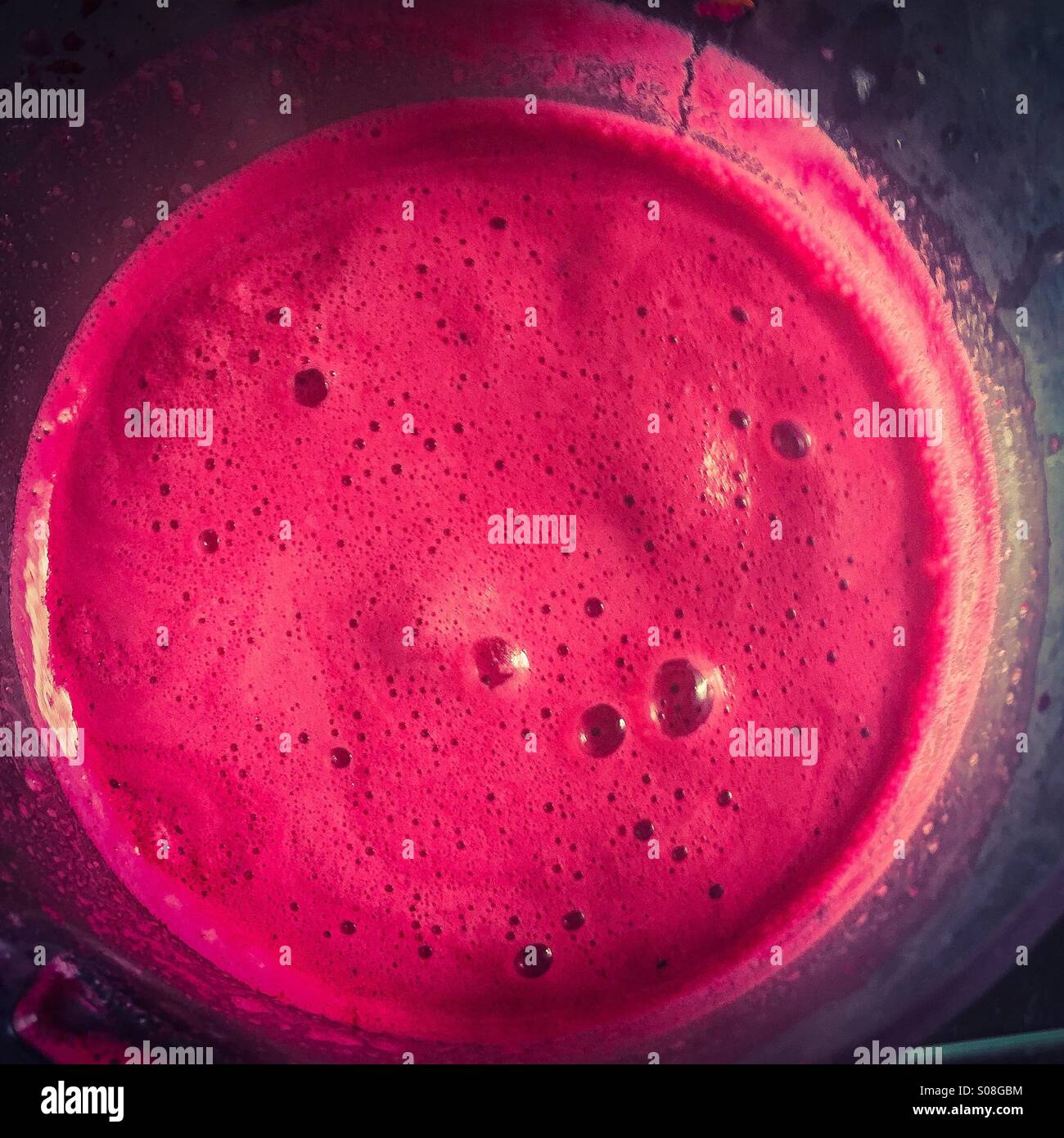 Beet juice - Smartphone Captured Stock Image