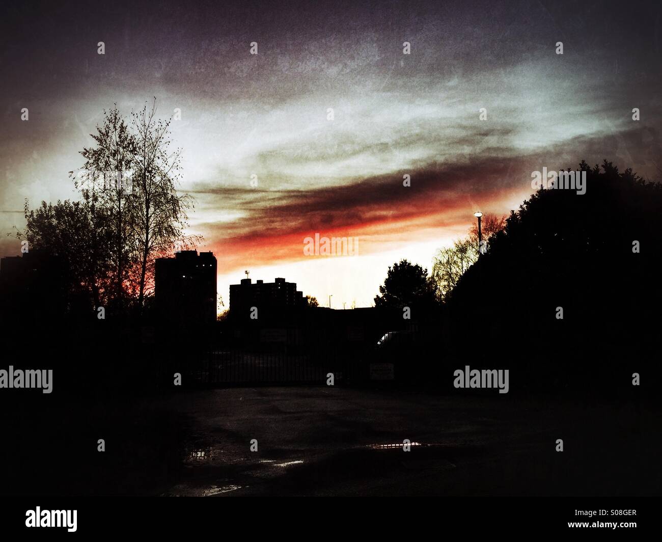 Buildings at sunset - Smartphone Captured Stock Image