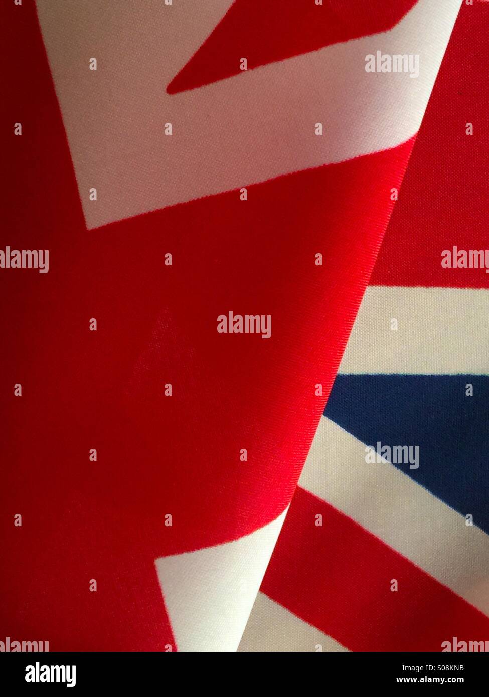 British flag closeup - Smartphone Captured Stock Image