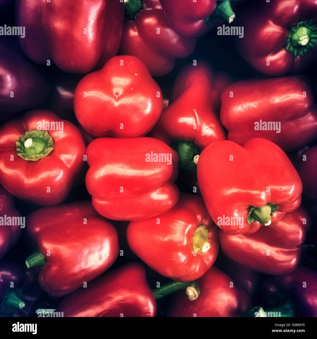 Red peppers - Smartphone Captured Stock Image