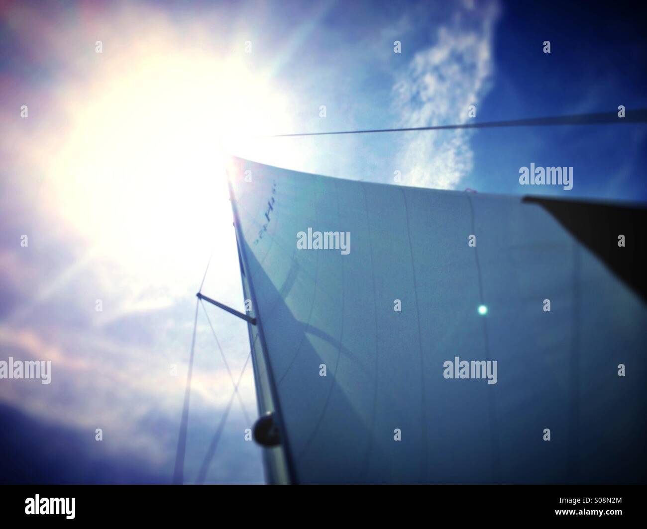 Sun and Sailing Stock Photo