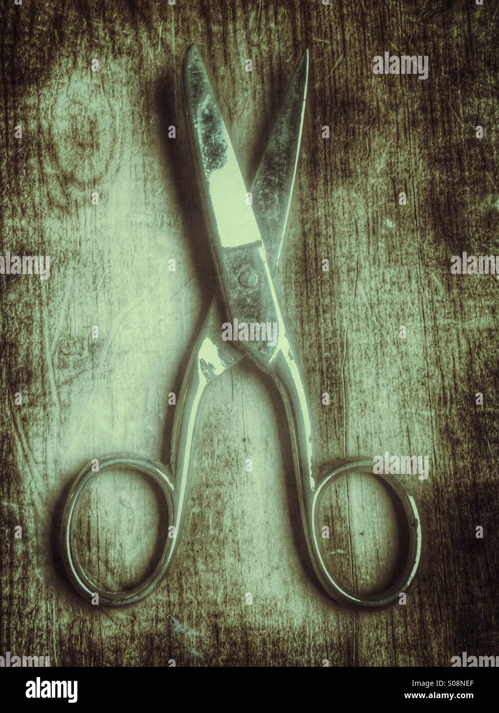 Old pair of scissors - Smartphone Captured Stock Image