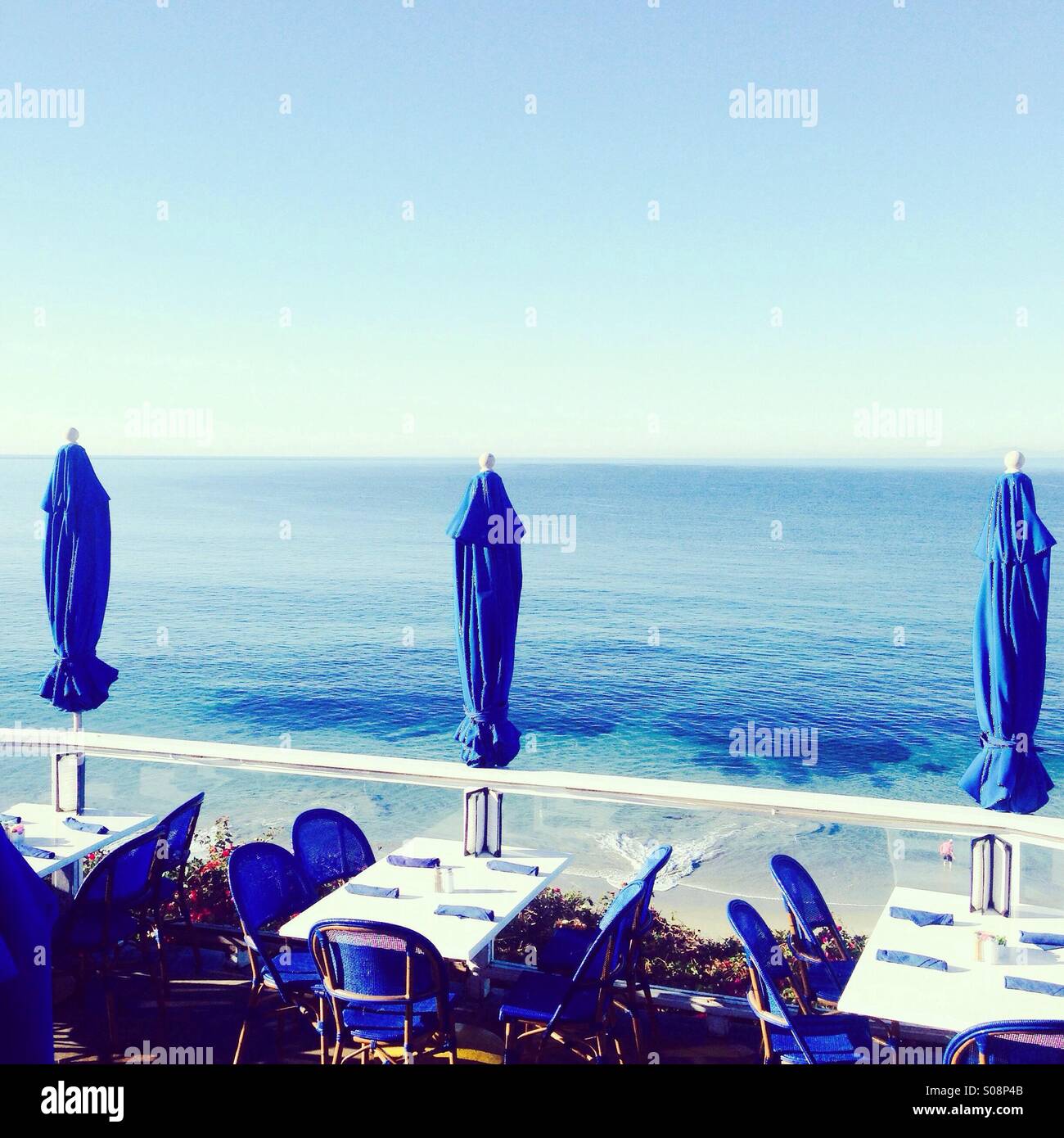 Ocean view dining - Smartphone Captured Stock Image