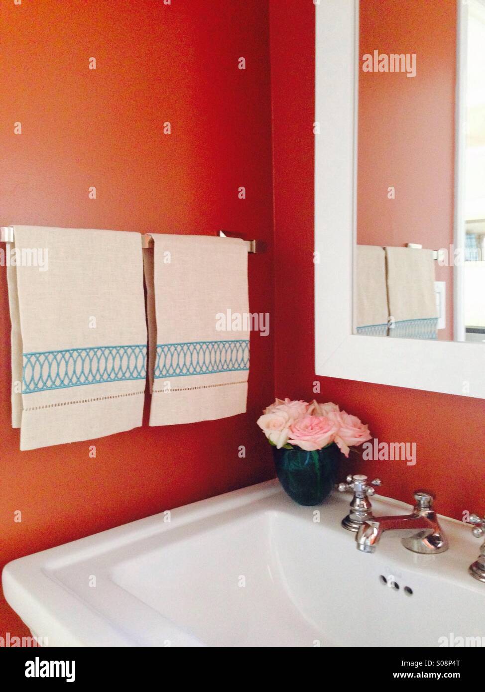 Bathroom sink - Smartphone Captured Stock Image